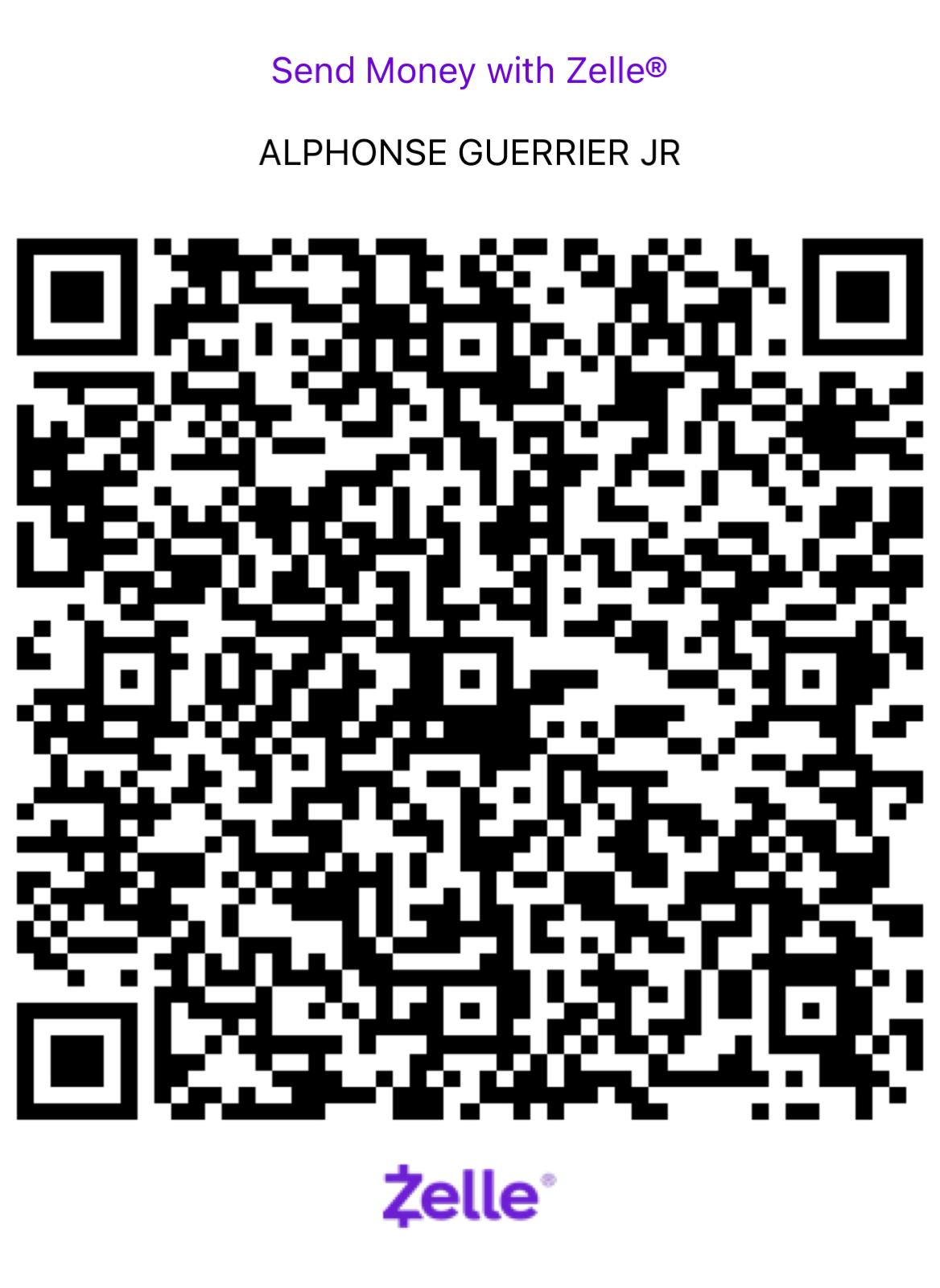 Zelle QR code for donations