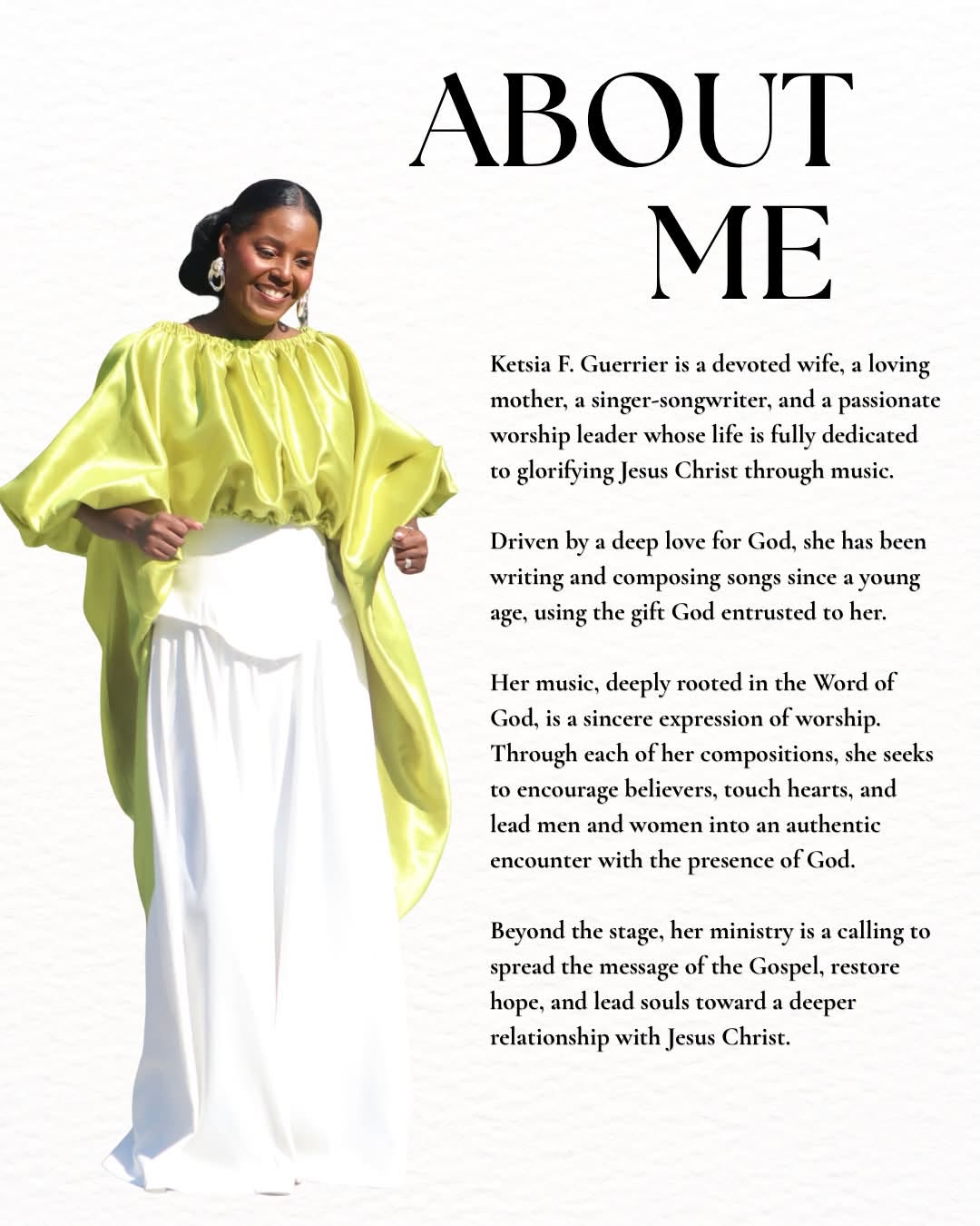Ketsia F. Guerrier - About Me